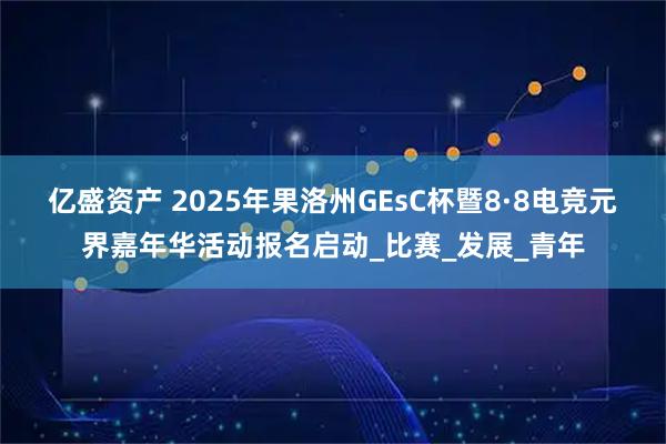 亿盛资产 2025年果洛州GEsC杯暨8·8电竞元界嘉年华活动报名启动_比赛_发展_青年